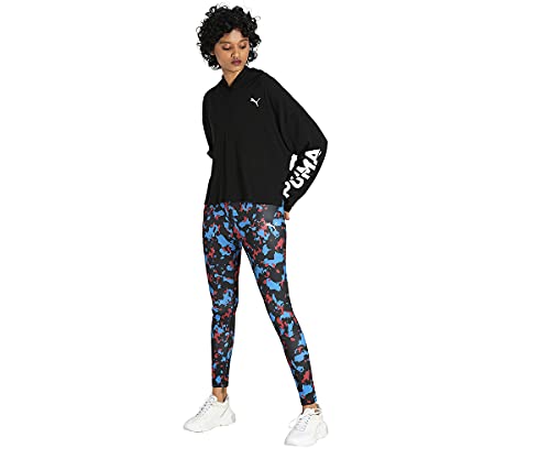 Puma Women's Polyester Modern Sports Printed 7/8 Leggings (85591075 + Xs, Blue, Xs)