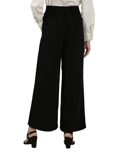 VERO MODA Women's Flared High Rise Black Pants