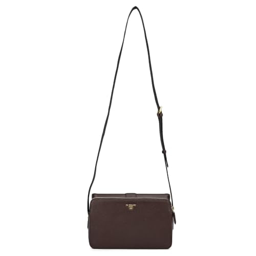 Da Milano Leather Sling Bag for Women - Brown (00176B)