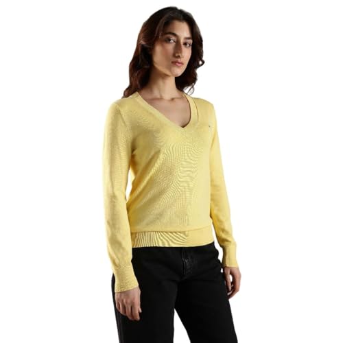 Tommy Hilfiger Regular Fit Viscose V-Neck Sweater