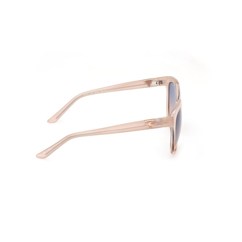 Guess sunglasses| 100% UV protected | Gradient | Full Rim | Round | Women | Large | Shiny Crystal Beige Polycarbonate Frame | Smoke Gradient Lens
