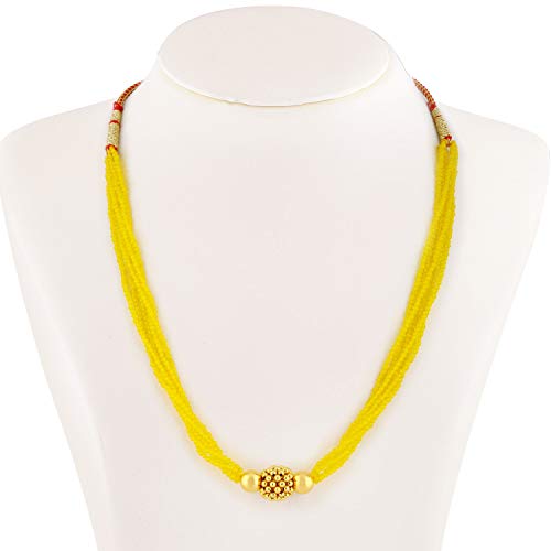 Malabar Gold and Diamonds 22k (916) Yellow Gold Necklace for Women