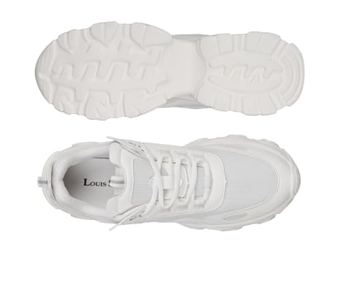 LOUIS STITCH White Sneakers for Women | Comfortable Sneakers | LSLD-SNK-01-WH | UK-8