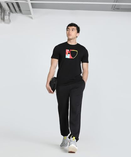 PUMA Men, Ferrari Race Big Shield Tee, Black - S (63019101)