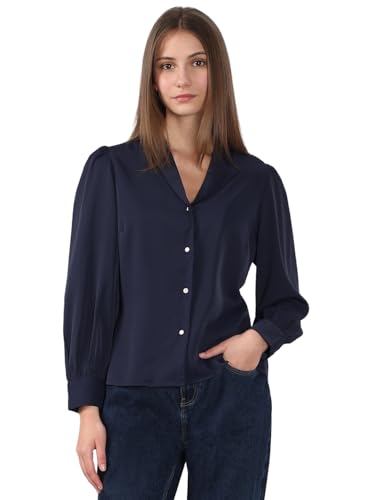 VERO MODA Women's Regular Fit Navy Shirt