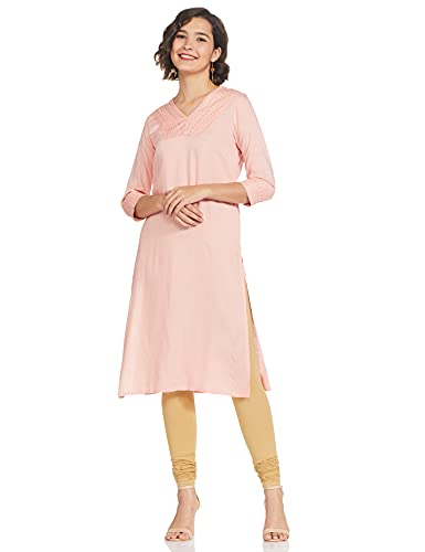 Max Women Mid Rise Solid Knitted Churidar (Nooskc21Be_Beige_2XL) Fit Type : Regular Fit