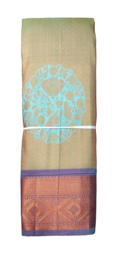 VFCollections Women's Kanchipuram Silk Pure Pattu Sarees With Blouse (VFC249-4)