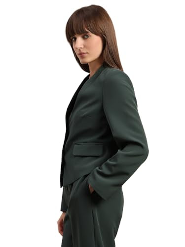 VERO MODA Women's Regular Fit Green Blazer