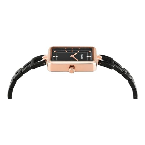 TIMEX Black Rectangle Dial Analog Women's Watch - TWEL22803