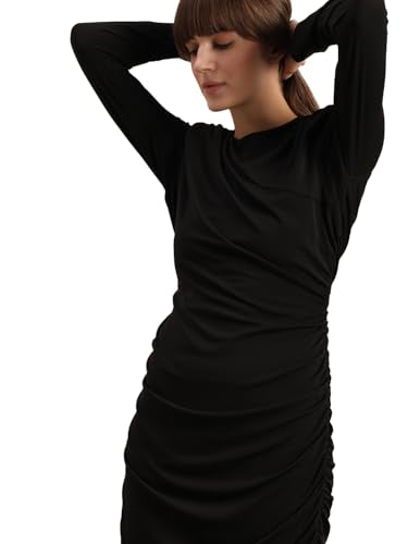 VERO MODA Women's Bodycon Fit Black Dress