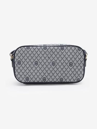 Logo Blue Polyester Sling Bag