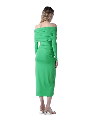 ONLY Women's Solid Bodycon Green Dress