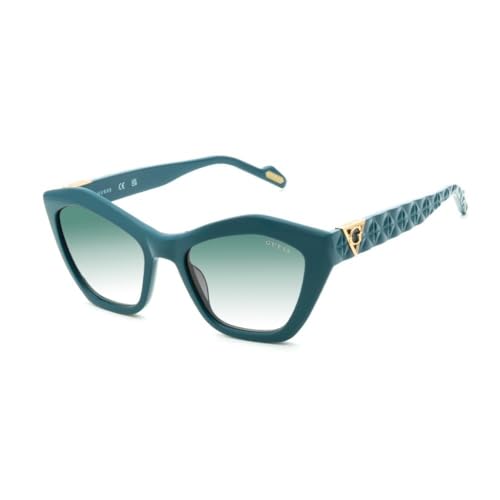 GUESS 100% UV protecetd | Gradient | Polarized | Medium | Full Rim | Cat Eye | Frame: Green | Lens: Green