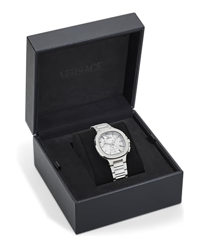 Versace Analog Silver Dial Unisex's Watch-VEVCA0424