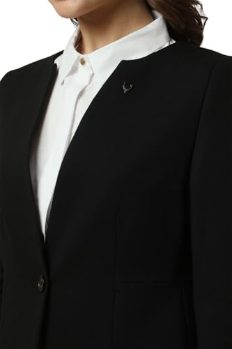 Allen Solly Women's Blazer (AHBZARGH078074_Black