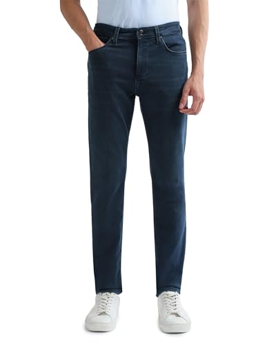 Arrow Newyork Men's Soho Slim Tapered Fit Stone Washed Jeans