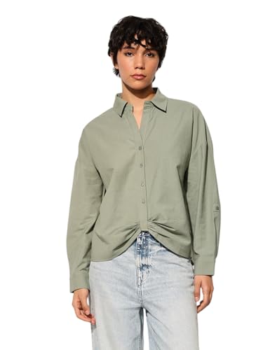 ONLY Women Regular Fit Green Shirt