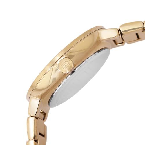 Tommy Hilfiger Quartz Champagne Dial Golden Stainless Steel Strap Analog Watch for Women