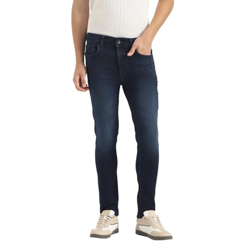 United Colors of Benetton Men's Low Crotch Jeans (25A4AZUR1417I901_Blue