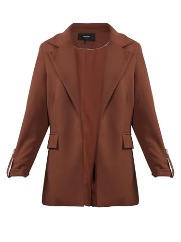 VERO MODA Women's Regular Fit Brown Blazer