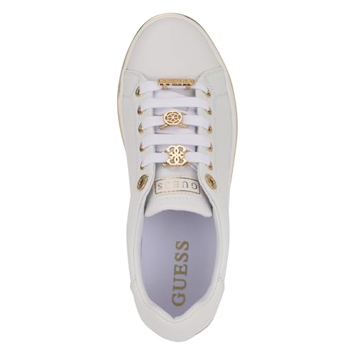Guess Womens Stasey, White 141, 7