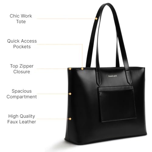 Fastrack PU Structured Tote Bag with Cut Work for Women, Girls and Ladies | College & Office Ready Tote Bag