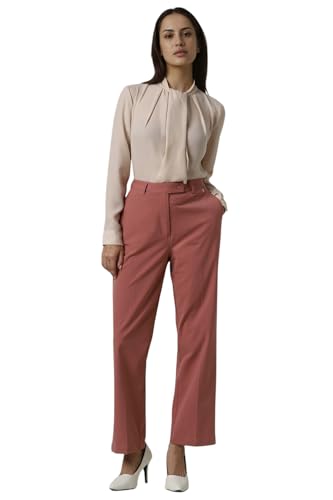Van Heusen Women Beige Solid Formal Stylized Neck Top