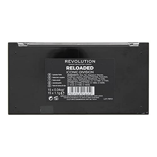 Makeup Revolution- ReLoaded Eyeshadow Palette - Division (Burnt Neutrals) | Highly pigmented |Long Wearing & Easily Blendable | Eye Makeup Matte, Shimmery And Metallic Finish | Cruelty-Free -16.5 g