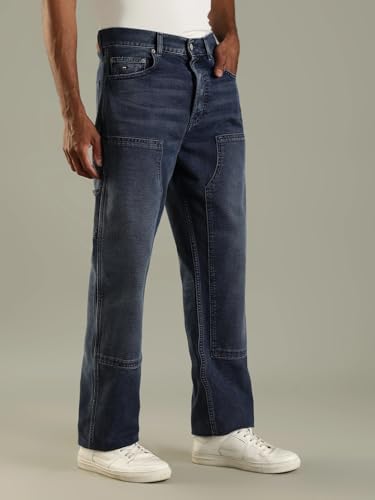 Tommy Hilfiger Men's Regular Jeans (F25JMDB028_Dark_36)