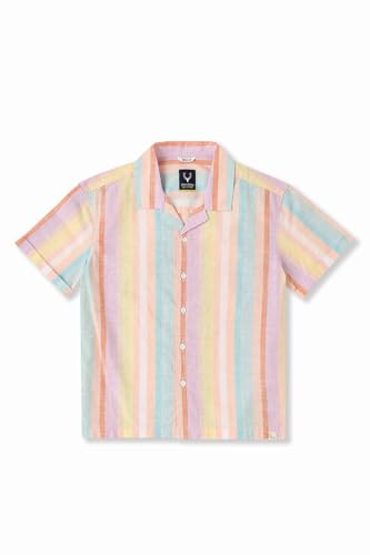 Allen Solly Boys Multi Striped Casual Shirt Multicolour