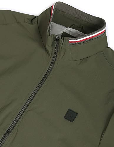 Arrow Men's Polyester Regular Jacket (ASAEJK4784_Olive_M)
