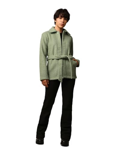 ONLY Women's Regular Fit Green Coat