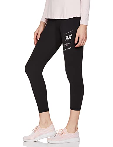 Van Heusen Women Proactive Elite Snug Fit Snug Fit 7/8th Leggings - High Stretch, Moisture Wicking_88309_Black_M