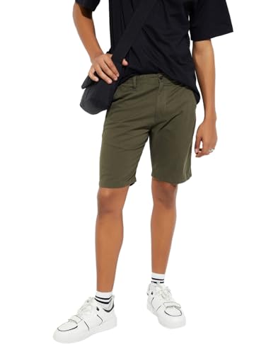 Max URB_N Men Solid Shorts (Olive Green_32)