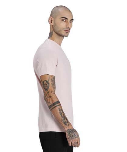 Puma Men's Printed Slim Fit T-Shirt (846655_Intense Red