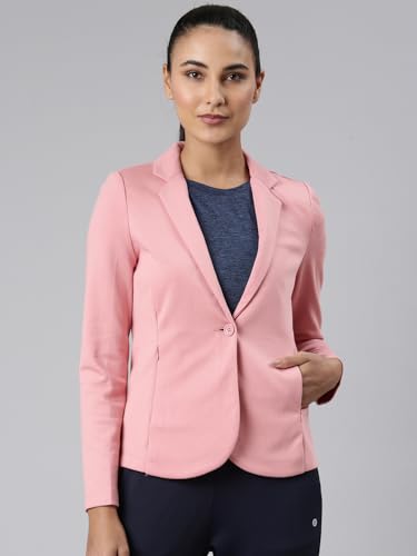 Enamor Dry Fit Stretch Cotton Single-Breasted Sporty Blazer for Women