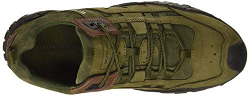 Woodland Men's Olive Green Leather Casual Shoe-7 UK (41 EU) (GC 2318116ONW)