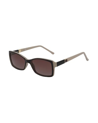 Carlton London Brown Toned with Brown Polarised Lens Rectangle Sunglass for women