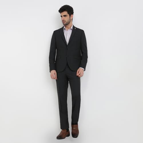Raymond Grey Checks Pattern Men Suit