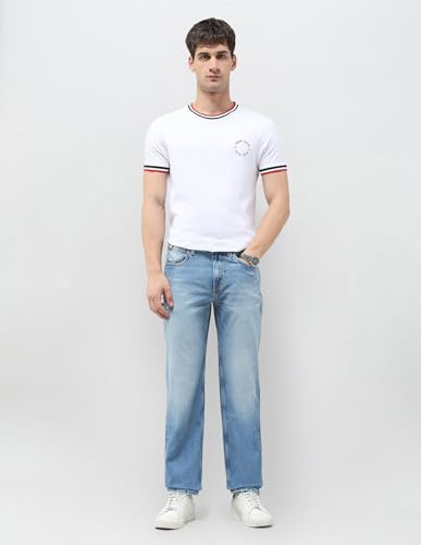 U.S. Polo Assn. Denim Co. Men's Shawn Relaxed Fit Blue Jeans (UDJEN1987_Blue_34)