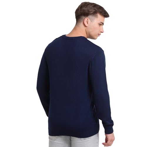 Colorplus Tailored Fit Blue Sweater for Men