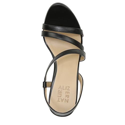 Naturalizer Women's Brenta Strappy Platform Dress Sandal, Black, 9.5