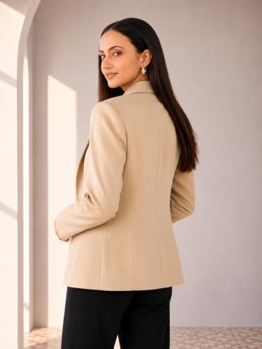SaintX Women’s Formal Blazer, Fully Lined || Tailored Fit || Office & Business Wear