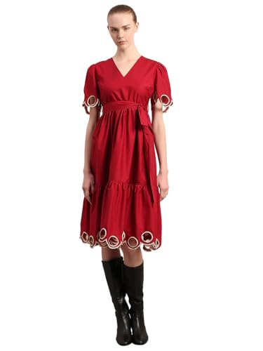 VERO MODA Women A-Line Red Dress