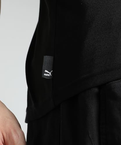 Puma Men's Graphic Print Regular Fit T-Shirt (630797_Black