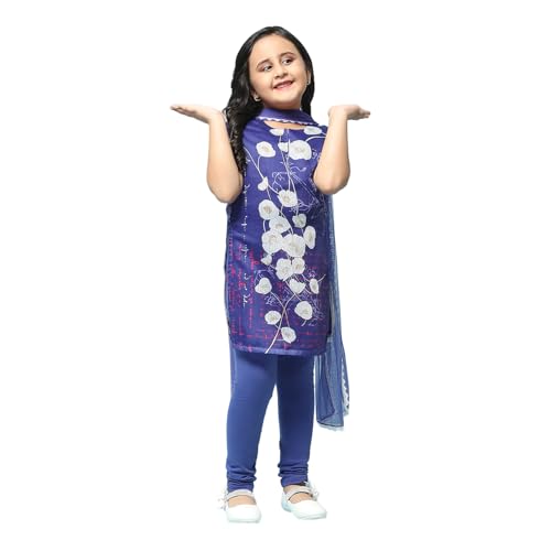 Biba Girls PRINTED STRAIGHT KID(KW2709_BLUE_7)