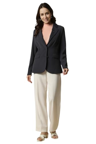 Allen Solly Women's Blazer (AHBZWRGF820056_Black