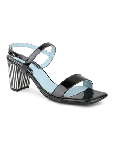 Inc.5 Women Black Embellished Party Block Heels