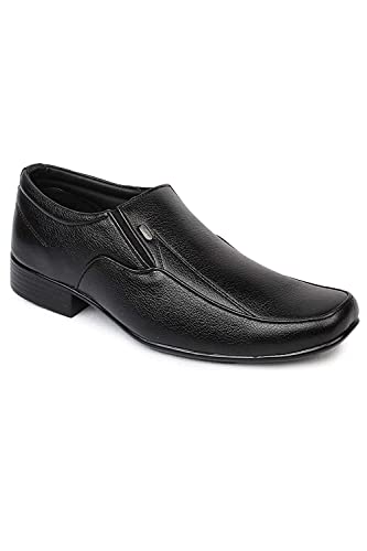 Action Shoes Men's Black Formal Shoes - 9 UK/India (43 EU)(D-63-BLACK)