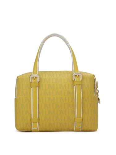 Da Milano Women's Leather Satchel - Yellow